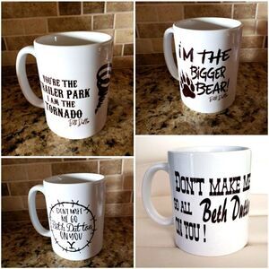 Coffee mugs, 4 Beth Dutton themed mug set - 11oz